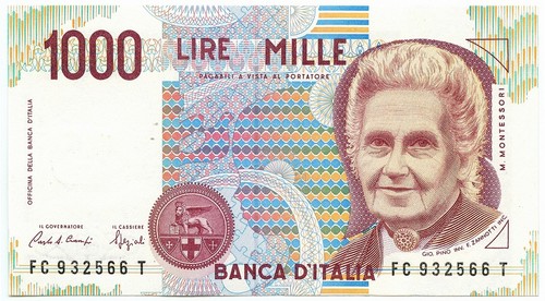 1000 lire maria montessori - 1000,