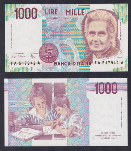 Banknote italy 1000 - italy,