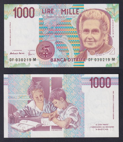 Italy banknote 1000 - italy,