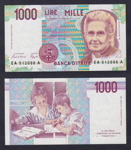 Banknote italy 1000 - banknote,