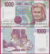 ITALY 1000 LIRE 1990 UNC