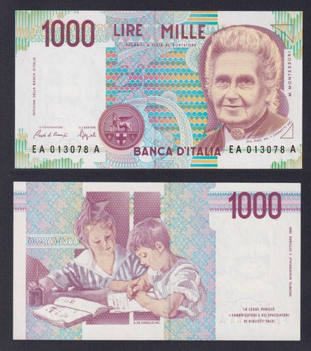 Banknote italy 1000 lire - 1000,