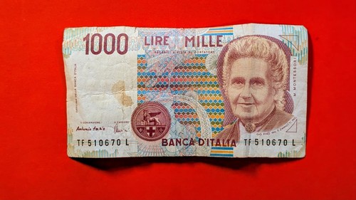 Perfect 1000 lire banknote - banknote,