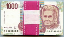 1000 LIRE MAZZETTA COMPLETA