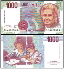 GEM CU 1990 ITALY 1000 LIRE w