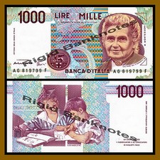 Italy 1000 Lire, 1990 P-114c