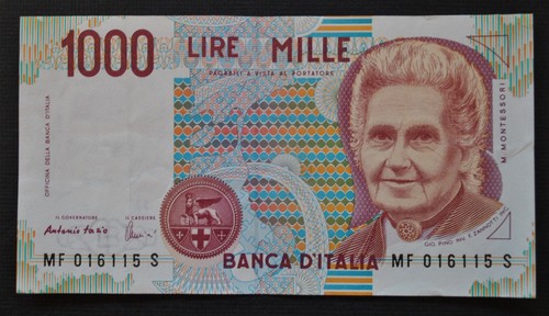 Italy 1000 lire banknote 1990 - italy,