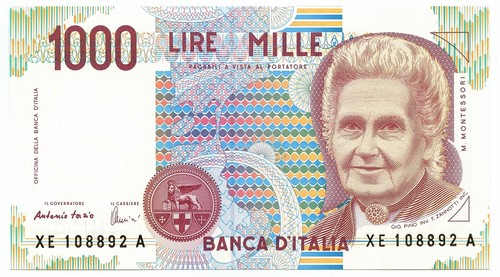 1000 lire maria montessori - 1000,