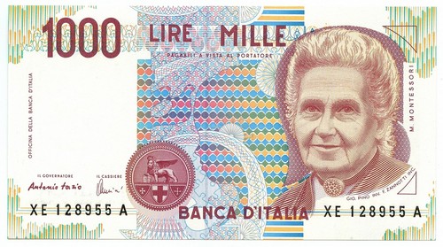 1000 lire maria montessori - 1000,