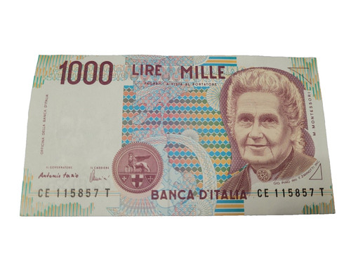 1000 lire montessori - lire,