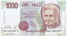 ITALY 1000 lire 1990 M