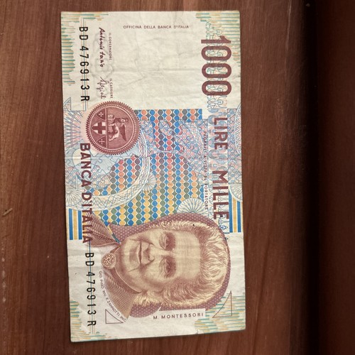 Banconota mille 1000 lire - lire, m
