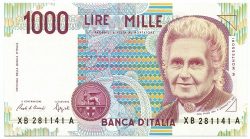 1000 lire maria montessori - maria,