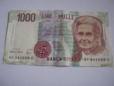 ITALY 1000 Lire (1996) Fazio &