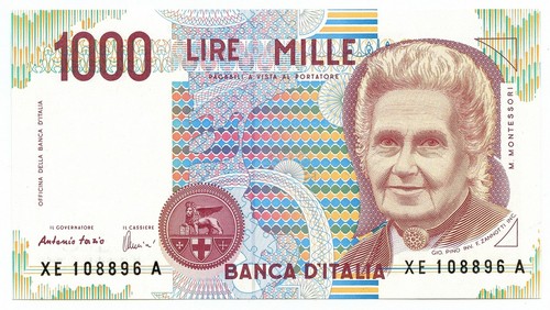 1000 lire maria montessori - 1000,