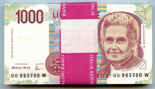 1000 lire mazzetta completa - 1000,