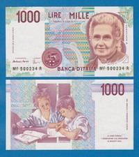 ITALY 1000 Lire P 114c 1990