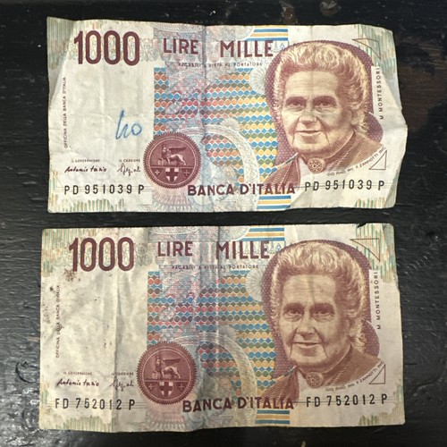 Maria montessori 1000 - 1000, lire