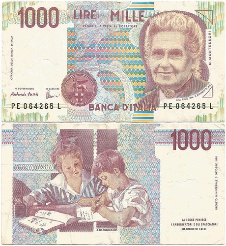 1990 italy veteran - "1000, lire"