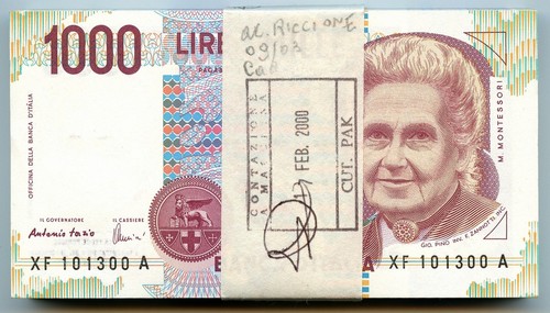 1000 lire mazzetta montessori - 1000,