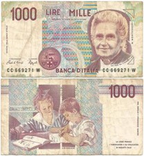 1990 ITALY Veteran "1000 LIRE"