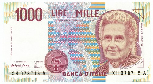 1000 lire maria montessori - 1000,