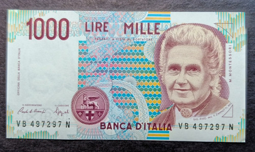 Italy 1990 1000 lire maria - italy,