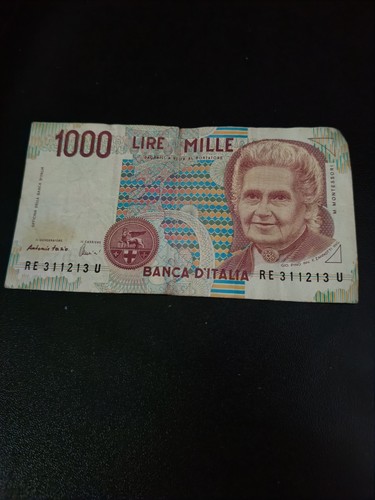 1000 lire montessori 1990